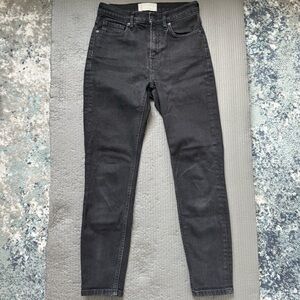 Size 26 Everlane Ankle Women's Skinny Jeans Black Denim